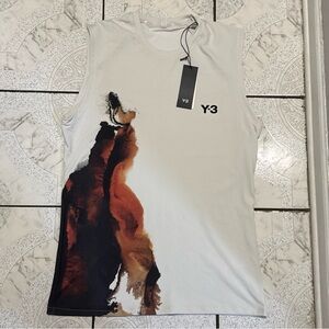 New Adidas Y-3 Tennis Pro FreeLift Tee Training Tank Top Men's Size Large JN3000